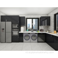 Aangepast Black Modular Modern Home Kitchen Furniture Cabinet